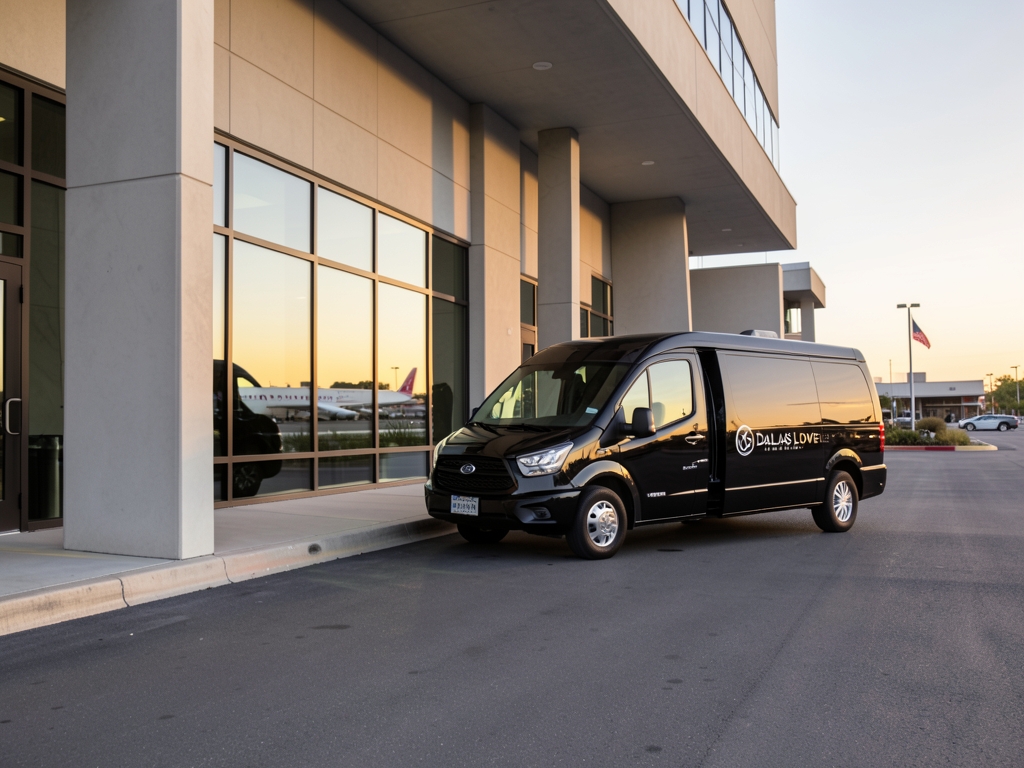 modern hotel driveway beside Dallas Love Field with