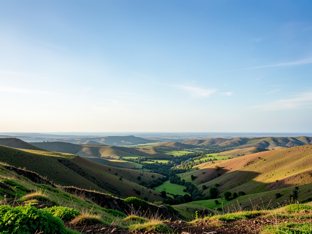 wide scenic landscape with open distant horizon natural