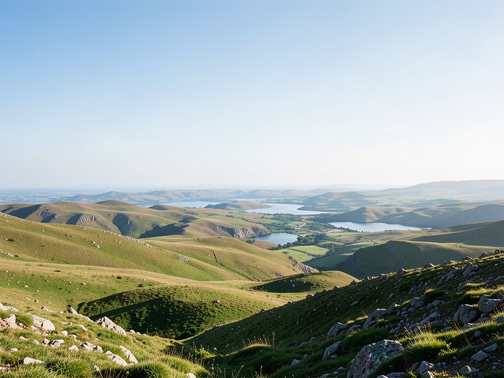 wide scenic landscape with open distant horizon natural