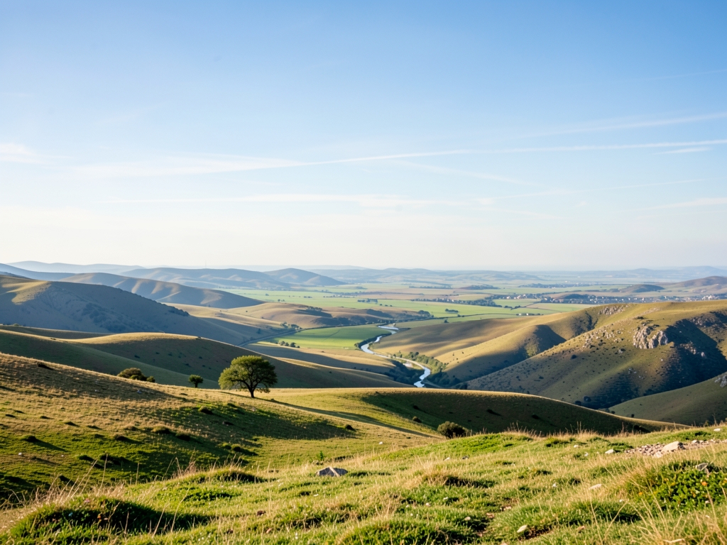 wide scenic landscape with open distant horizon natural