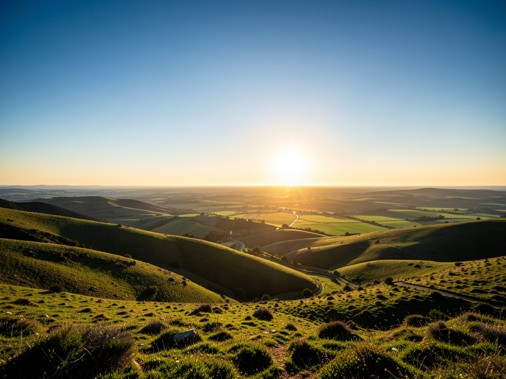 wide scenic landscape with open distant horizon natural
