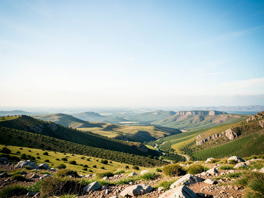 wide scenic landscape with open distant horizon natural