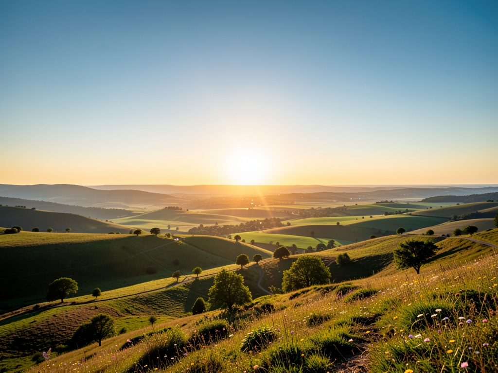 wide scenic landscape with open distant horizon natural