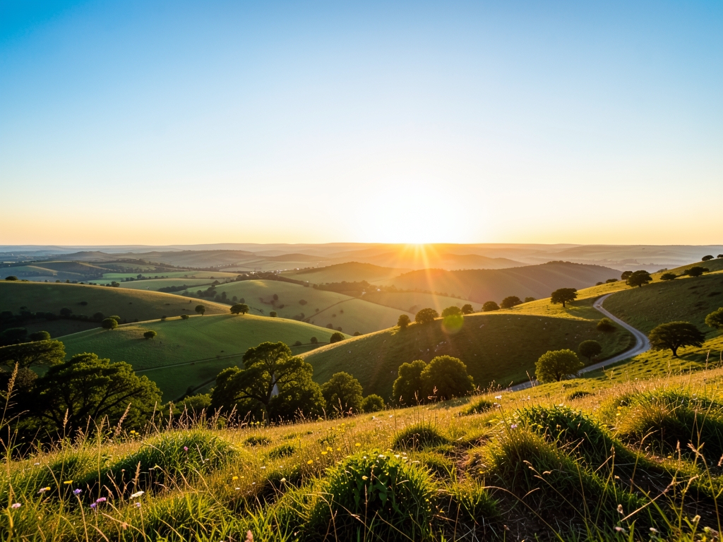 wide scenic landscape with open distant horizon natural