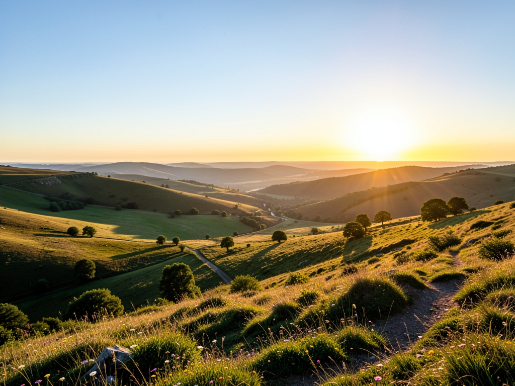 wide scenic landscape with open distant horizon natural