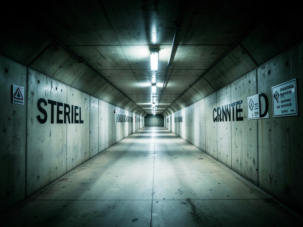 Let s double check hidden text words sterile concrete tunnel