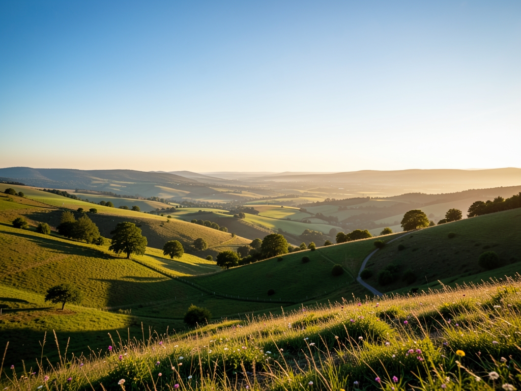 wide scenic landscape with open distant horizon natural