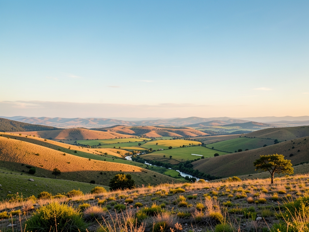 wide scenic landscape with open distant horizon natural