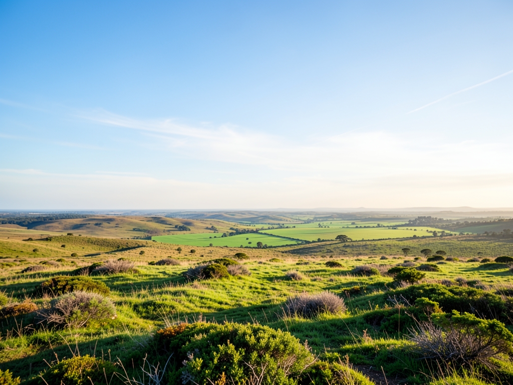wide scenic landscape with open distant horizon natural