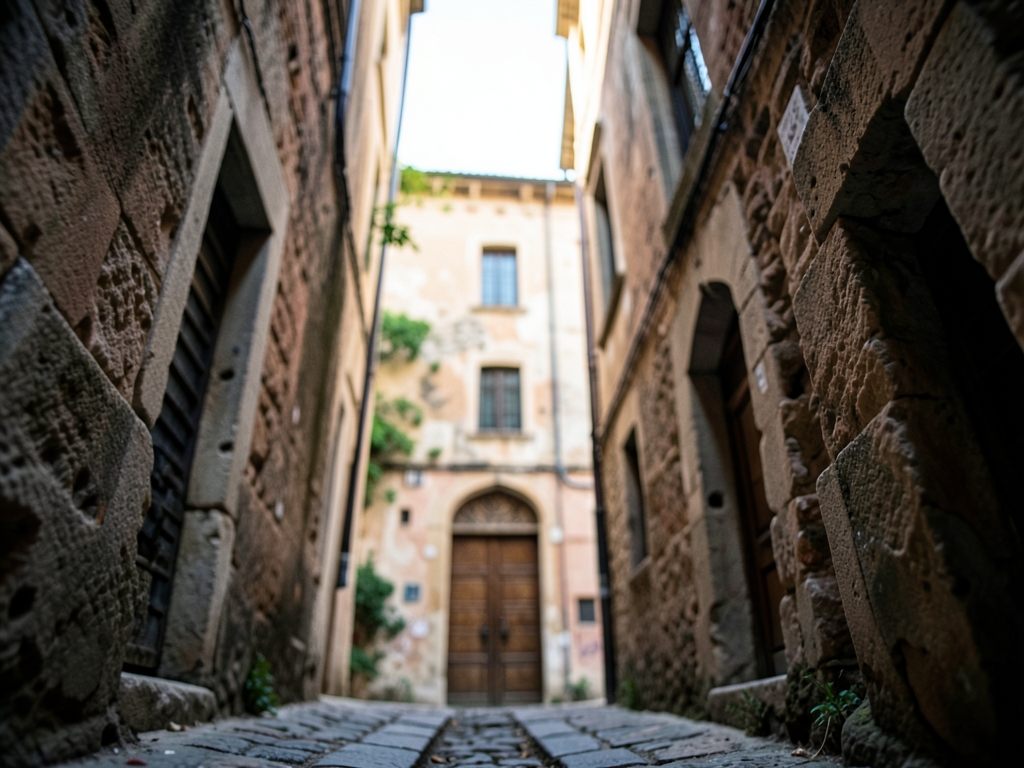 Concrete relevant scene alley ruin