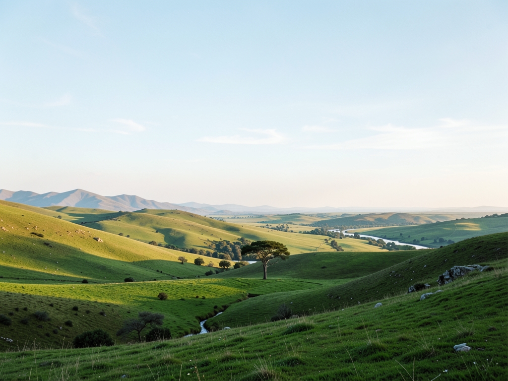 wide scenic landscape with open distant horizon natural