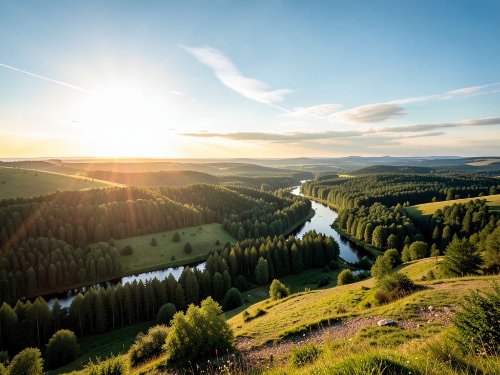 wide scenic landscape with open distant horizon natural