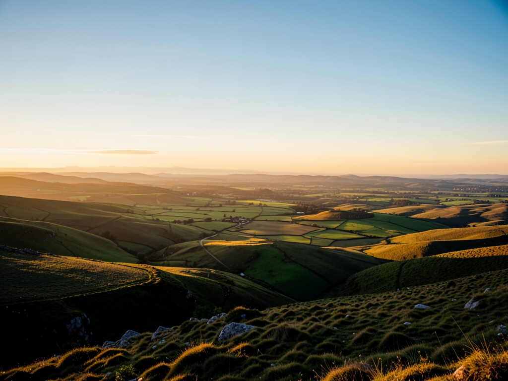 wide scenic landscape with open distant horizon natural
