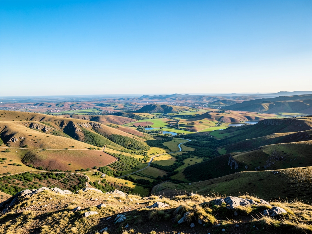 wide scenic landscape with open distant horizon natural