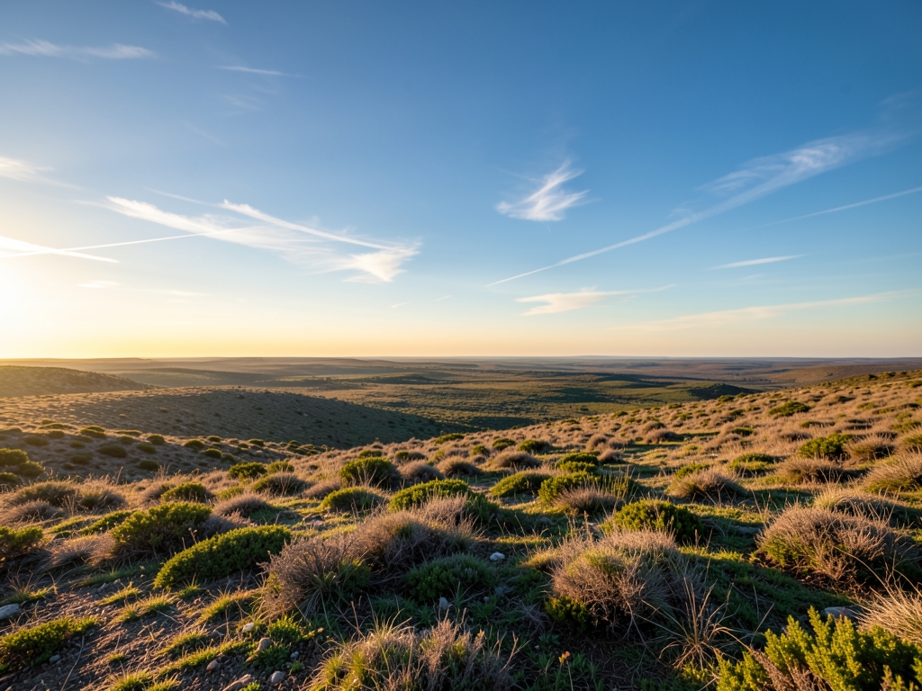 wide scenic landscape with open distant horizon natural