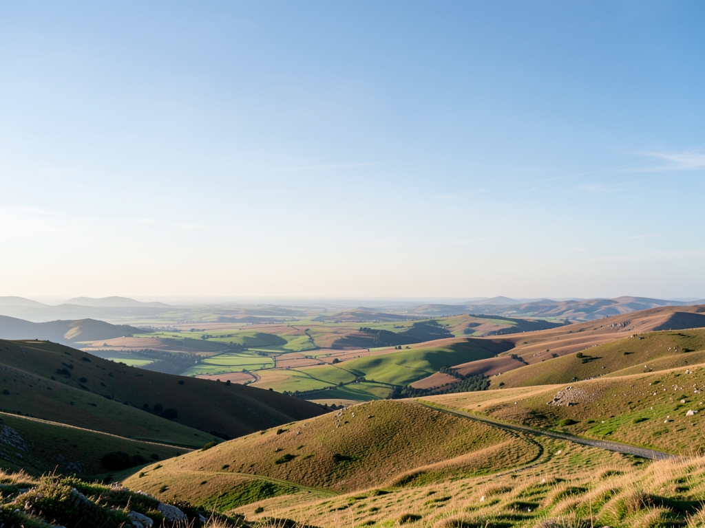 wide scenic landscape with open distant horizon natural