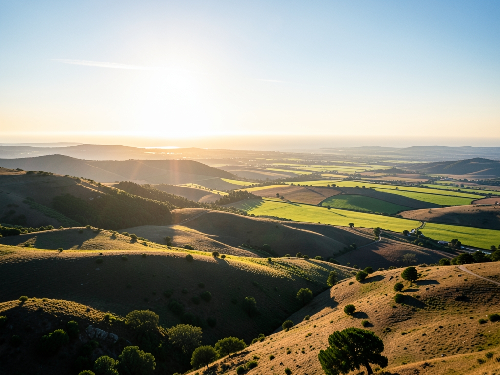 wide scenic landscape with open distant horizon natural