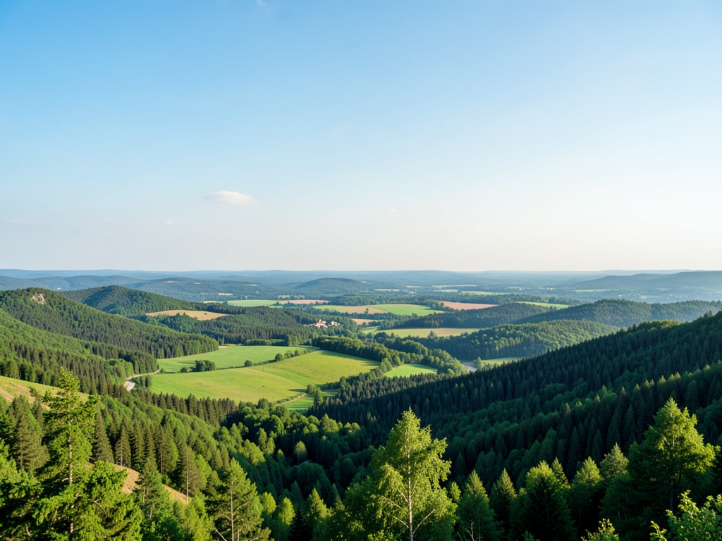wide scenic landscape with open distant horizon natural