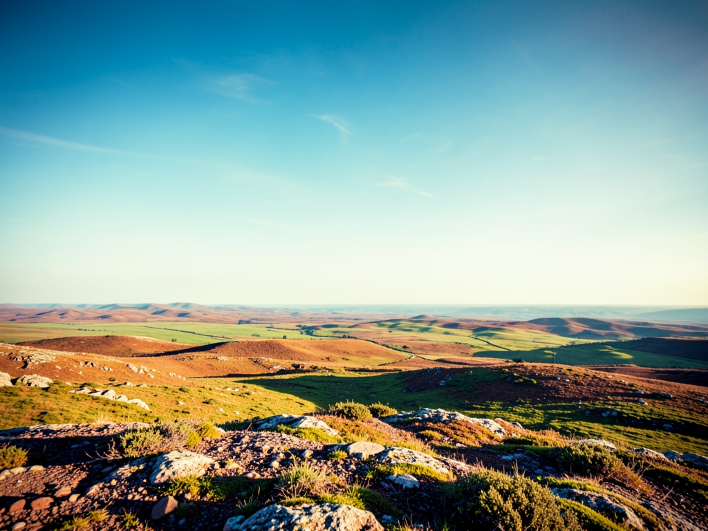 wide scenic landscape with open distant horizon natural