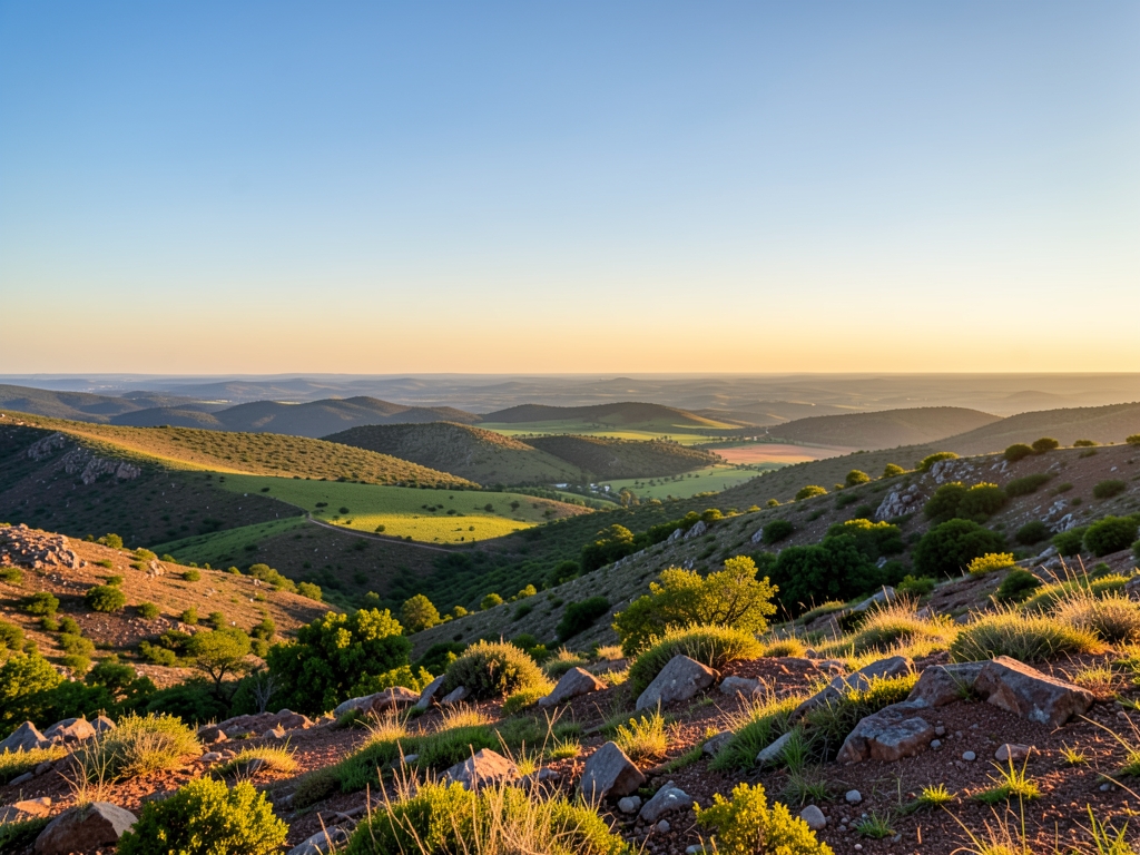 wide scenic landscape with open distant horizon natural