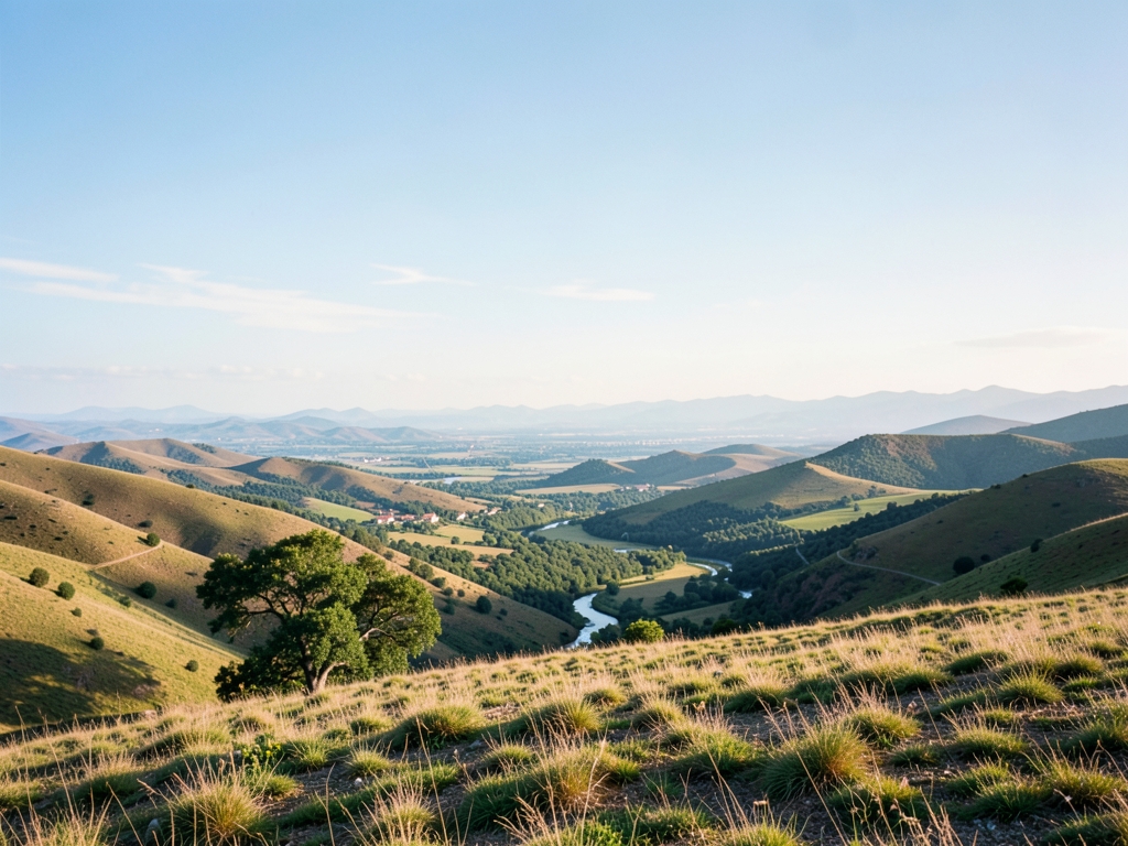 wide scenic landscape with open distant horizon natural