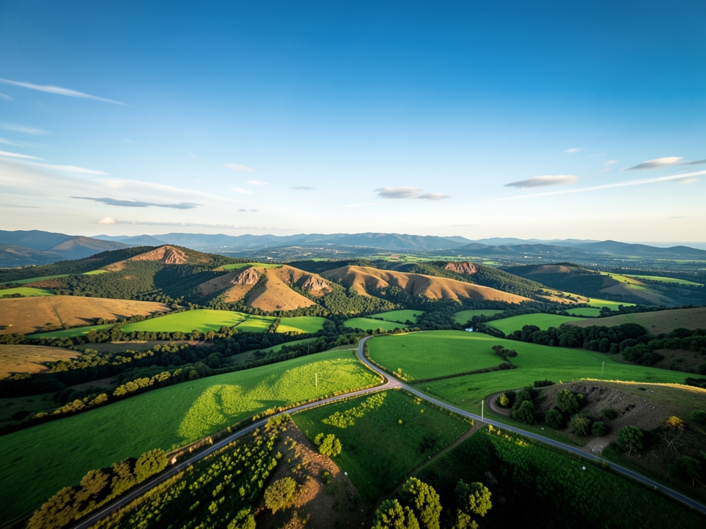 wide scenic landscape with open distant horizon natural