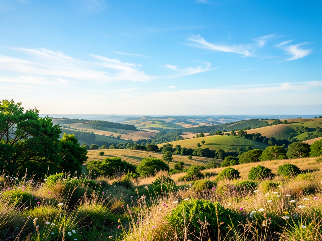 wide scenic landscape with open distant horizon natural