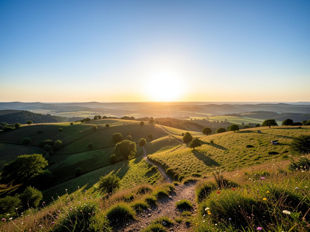 wide scenic landscape with open distant horizon natural