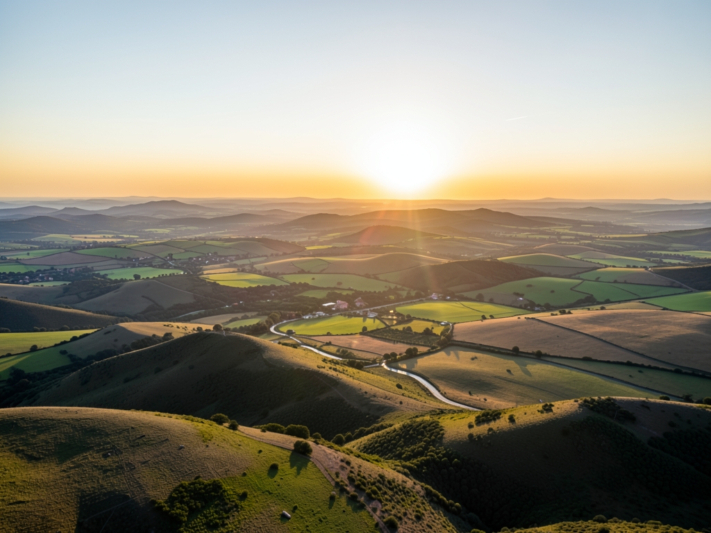 wide scenic landscape with open distant horizon natural