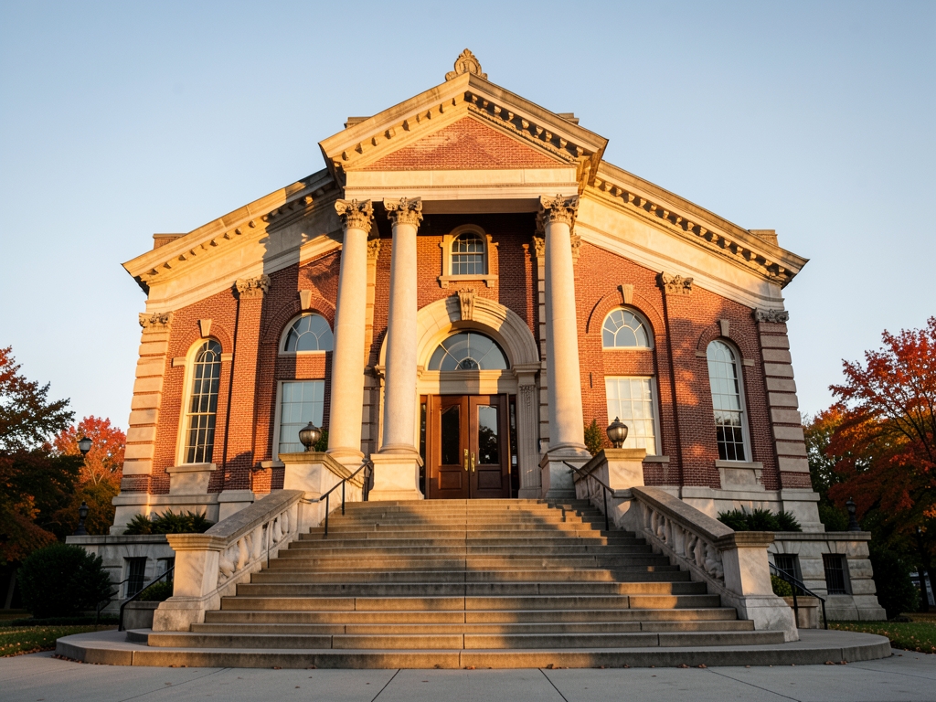 stately North Carolina courthouse with brick stone facade