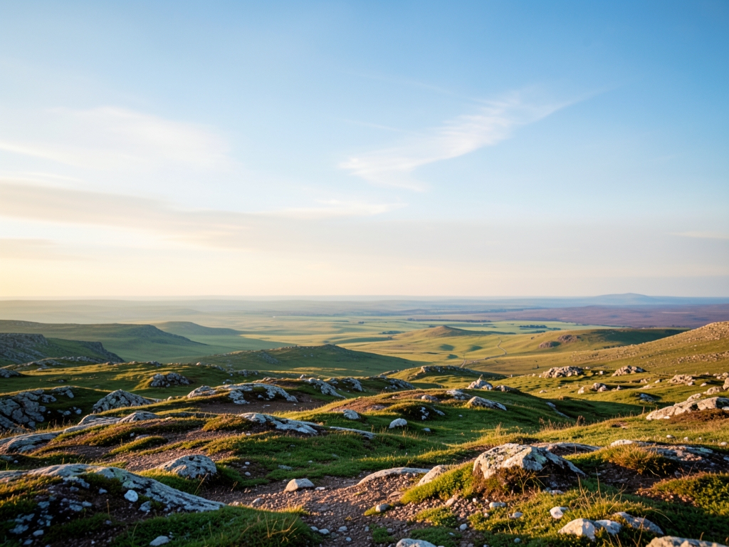 wide scenic landscape with open distant horizon natural