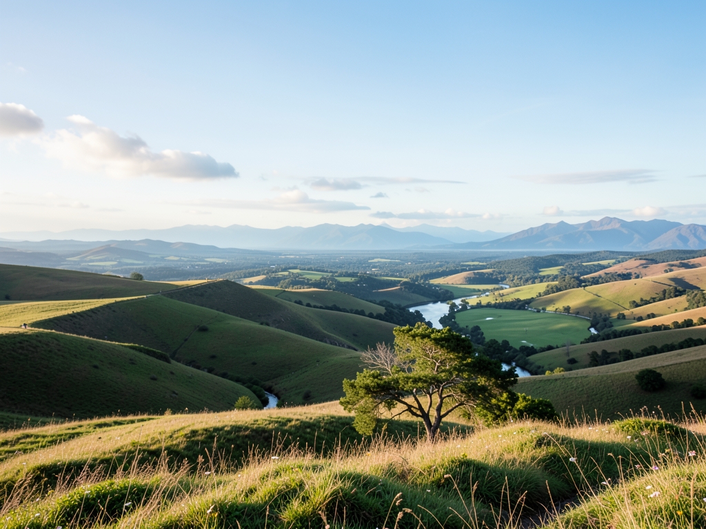 wide scenic landscape with open distant horizon natural