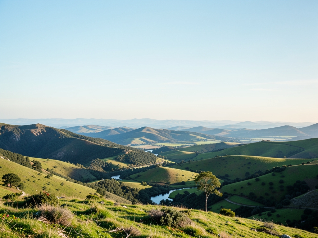 wide scenic landscape with open distant horizon natural