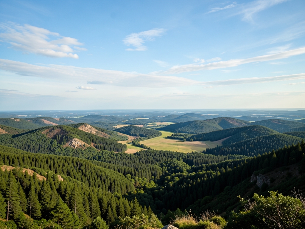 wide scenic landscape with open distant horizon natural