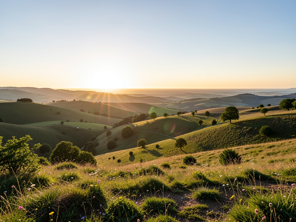 wide scenic landscape with open distant horizon natural