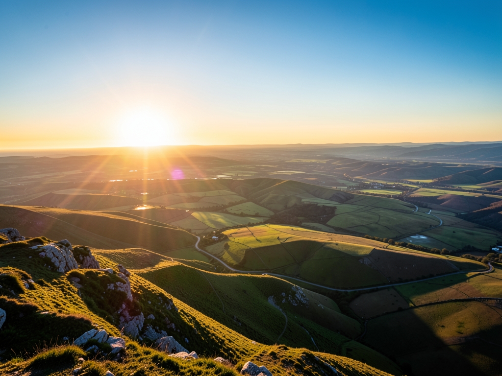 wide scenic landscape with open distant horizon natural