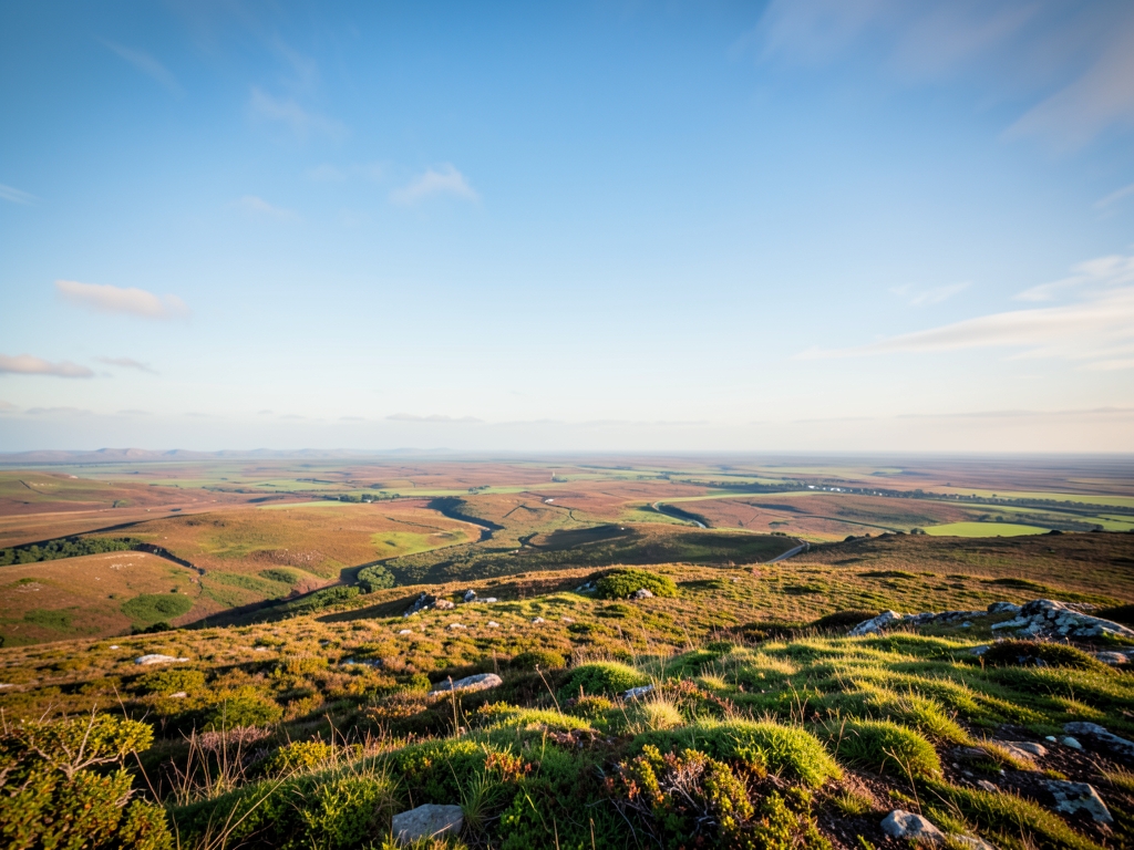 wide scenic landscape with open distant horizon natural