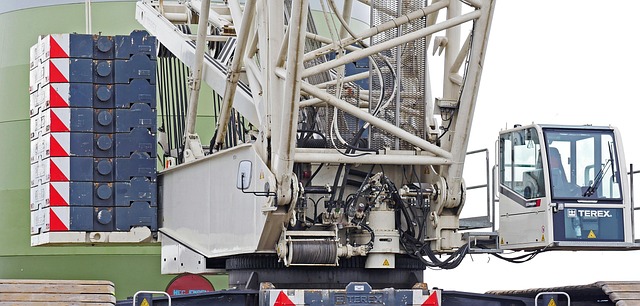 construction site windmill energy wind power technology construction crane crane heavy equipment pivot point crane boom cab count
