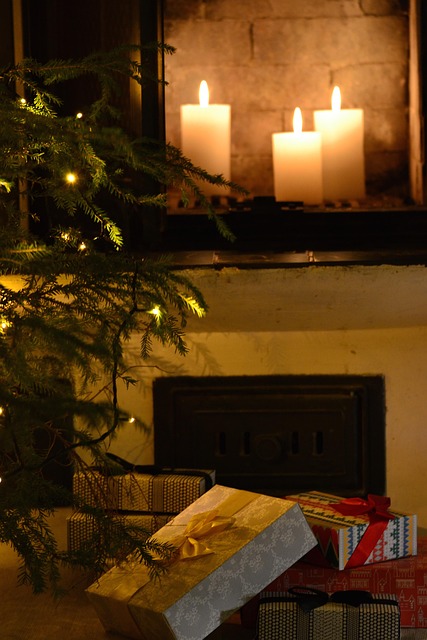 atmosphere christmas when candle light gift christmas box six