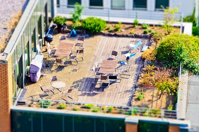 architecture terrace building city house balcony urban design exterior view roof terrace modern outside facade window dusseldo