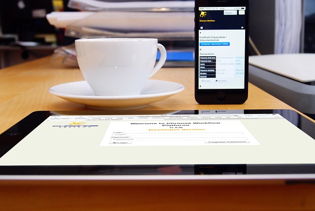 coffee office work iphone communication mobile smart phone table process signature e signature company surface workflow applic