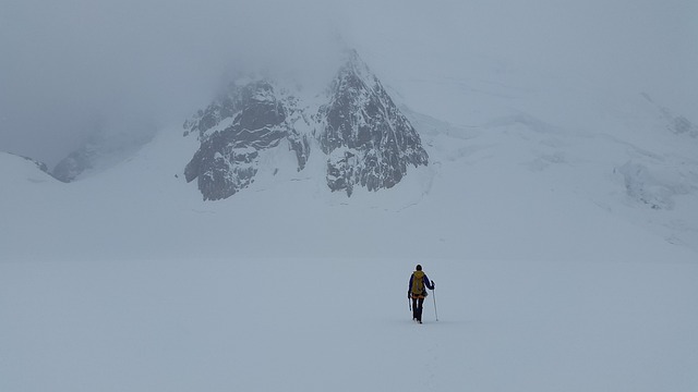 high altitude mountain tour high mountains glacier rockclimbing nature alpine climber mountains series 4000 snow cold imposing a