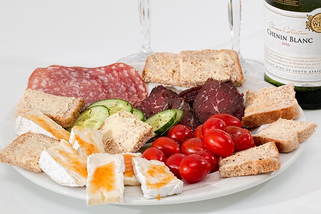 hors d oeuvre starters appetizers charcuterie delicatessen food platter catering cheese salami smoked beef tomato snack bread p