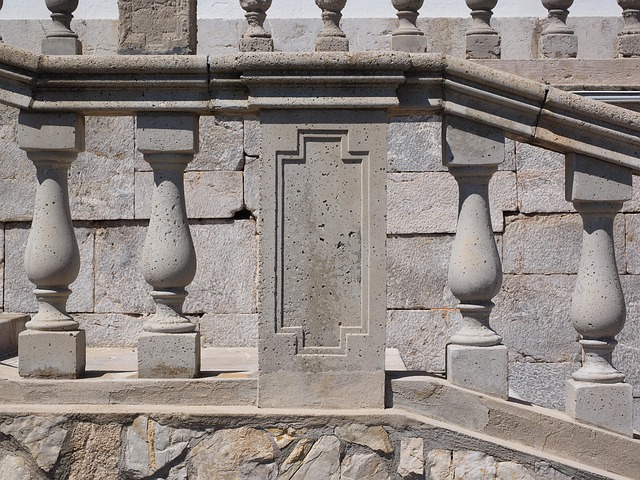 railing stairs rise treppengeländer staircase stages stone stairway stone cap formentor mallorca