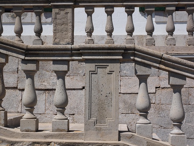 railing stairs rise treppengeländer staircase stages stone stairway stone cap formentor mallorca