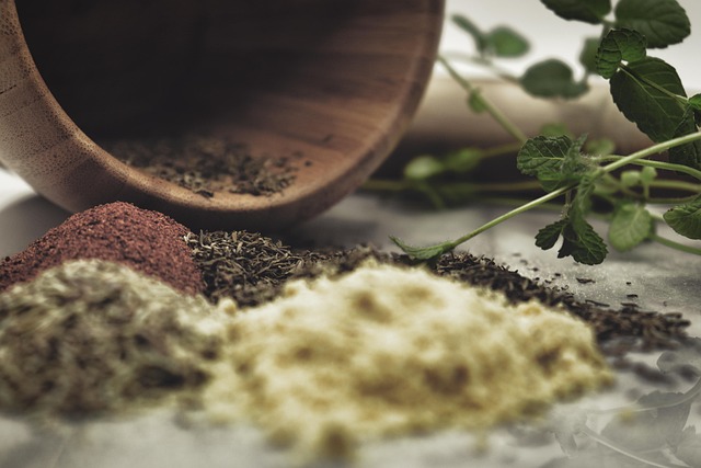 pestle herbs spices food mint ingredients thyme rosemary paprika closeup herbs herbs herbs herbs herbs