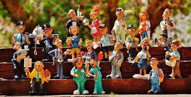 characters jobs work fun career job real estate agent businessman plumber painter police waitress upper vet veterinarian comp