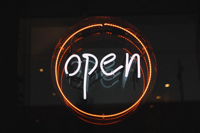 open illuminated light neon light sign entry neon sign signage open sign open open open open open