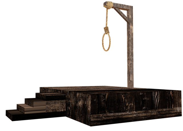 gallows penalty death penalty verdict isolated