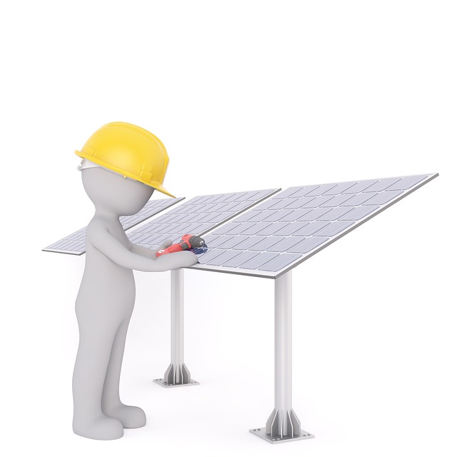 white male 3d model isolated 3d model whole body white solar industry solar solar energy solar panel install workers assemble
